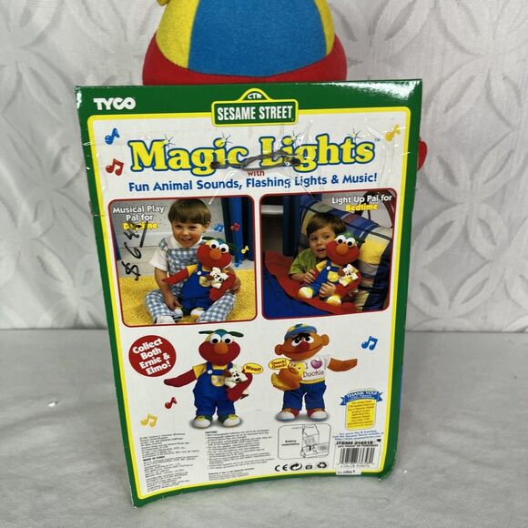 Tyco Magic Lights Elmo Musical Plush Sesame Street Lights 1997 Tested Works - Picture 5 of 12